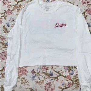 Active skate-shop long sleeve crop tee never worn